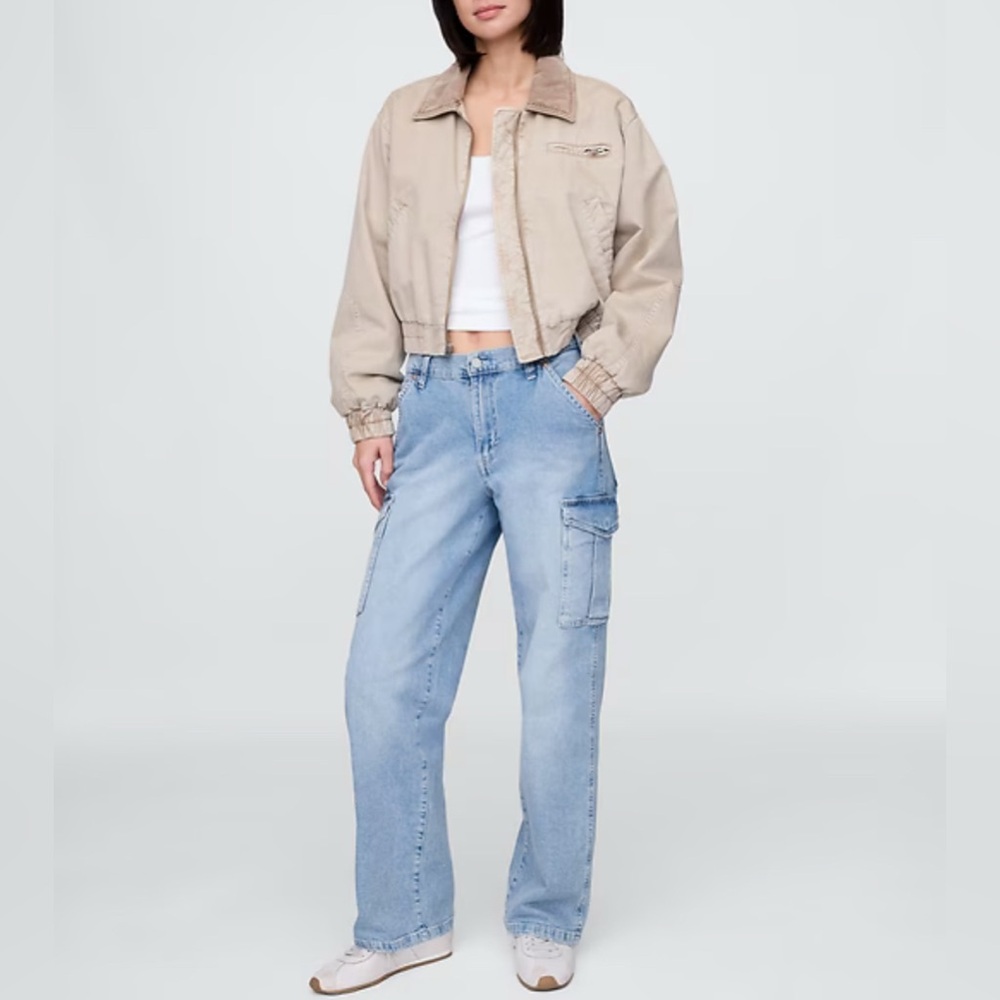 GAP 90s Loose Mid-rise Cargo Jeans Size 26/2P BNWT